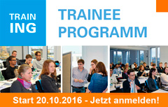 N�chster Start des Traineeprogramms: 20. Oktober 2016 - Jetzt anmelden!