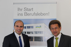 Bundestagsabgeordneter Florian O�ner (li.) und Werner Weigl, Vorstandsmitglied der Bayerischen Ingenieurekammer-Bau