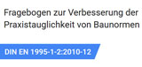 Online-Umfrage zur Verbesserung der Eurocodes
