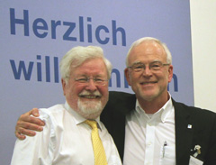Prodf. Dr.-Ing Gebbeken und Dr.-Ing. Heinrich Schroeter