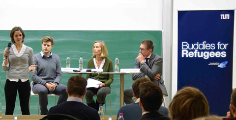 Podiumsdiskussion zur Integration Gefl�chteter in den deutschen Arbeitsmarkt 