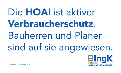 Die HOAI ist aktiver Verbraucherschutz