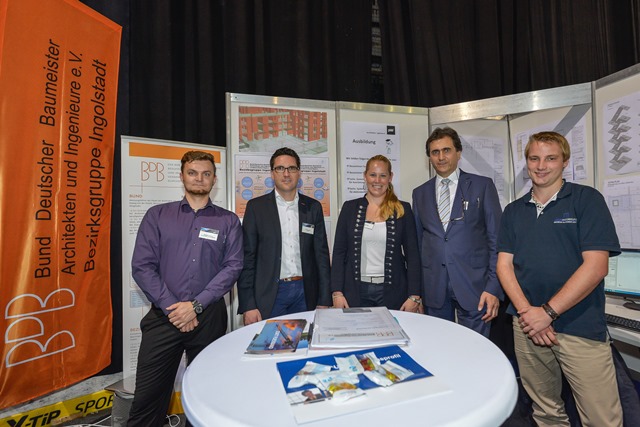 Das pbb-Team mit 1. Vorsitzendem der BDB-BG IN Walter Muck und Fabian Schmidt