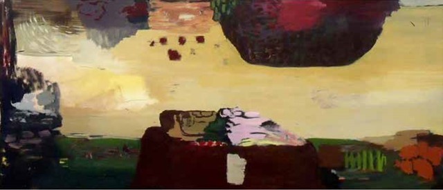 Ohne Titel, �l auf Leinwand 208x268 cm 2013 (Detail)