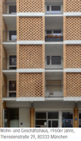 Wohn- und Gesch�ftshaus, 1960er Jahre, Theresienstra�e 29, 80333 M�nchen, Foto: Oliver Heiss