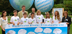 Dr. MArkus S�der und Hannes Jaenicke bei der Er�ffnung der Klimawoche
