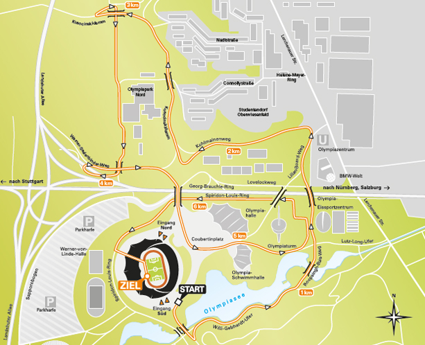 Strecken und Lageplan