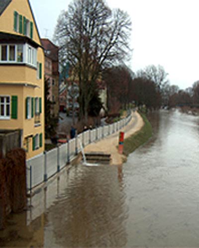 Mobiler Hochwasserschutz