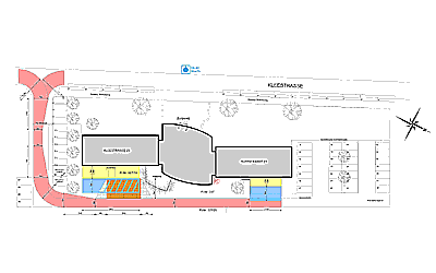 Lageplan�bersicht und Feuerwehrzufahrt
