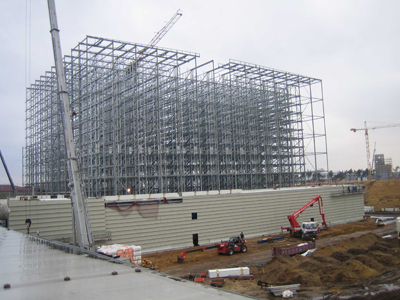 Ansicht Hochregallager