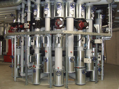 Kesselhaus Zortstr�m-Verteiler