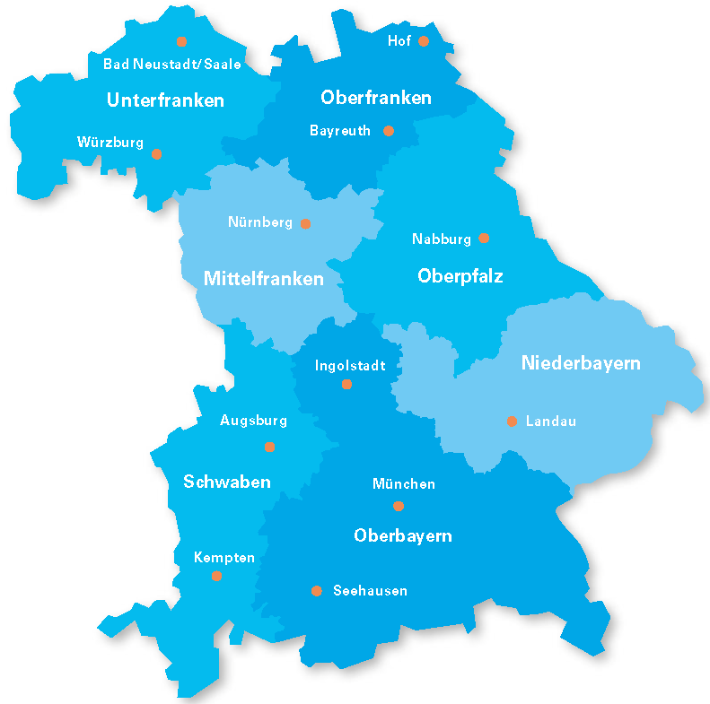 Karte Regionalbeauftragte