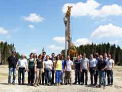 Trainees auf der Baustelle